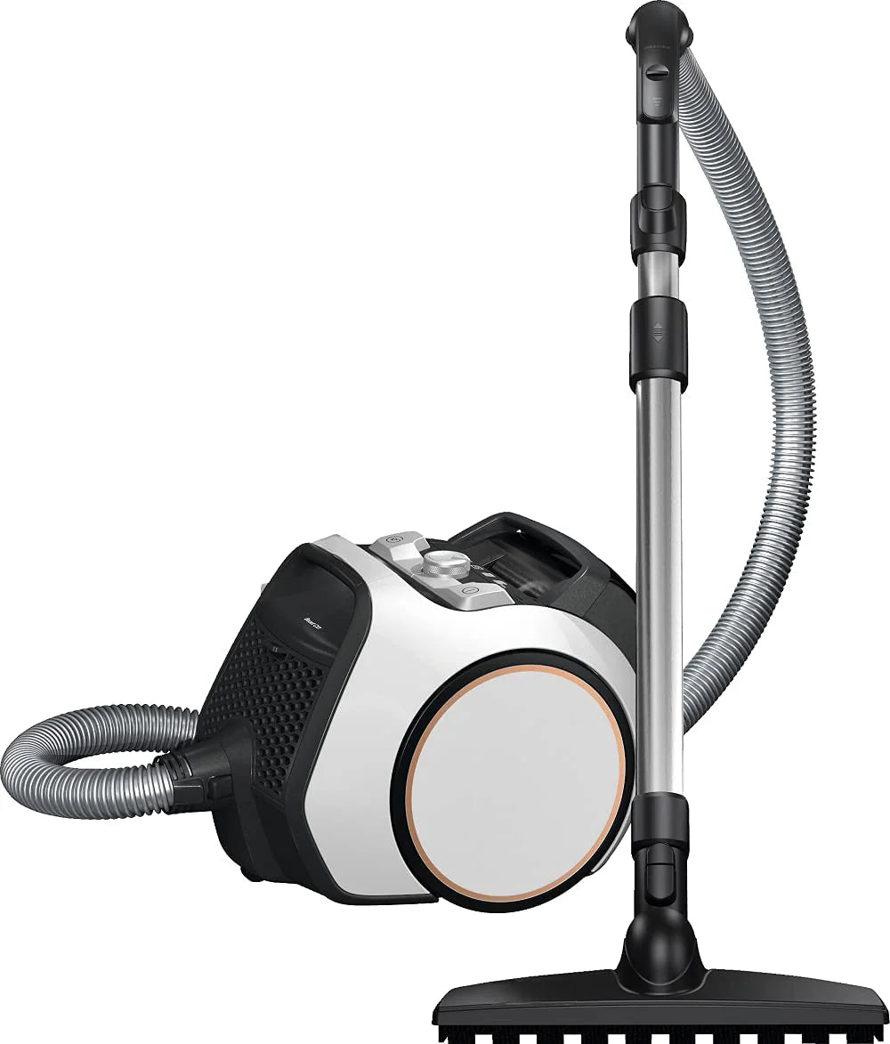 Bagless cylinder corded vacuum cleaner, powerful, compact and agile
