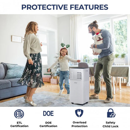 8000 BTU 3-in-1 Air Cooler with Dehumidifier and Fan Mode
