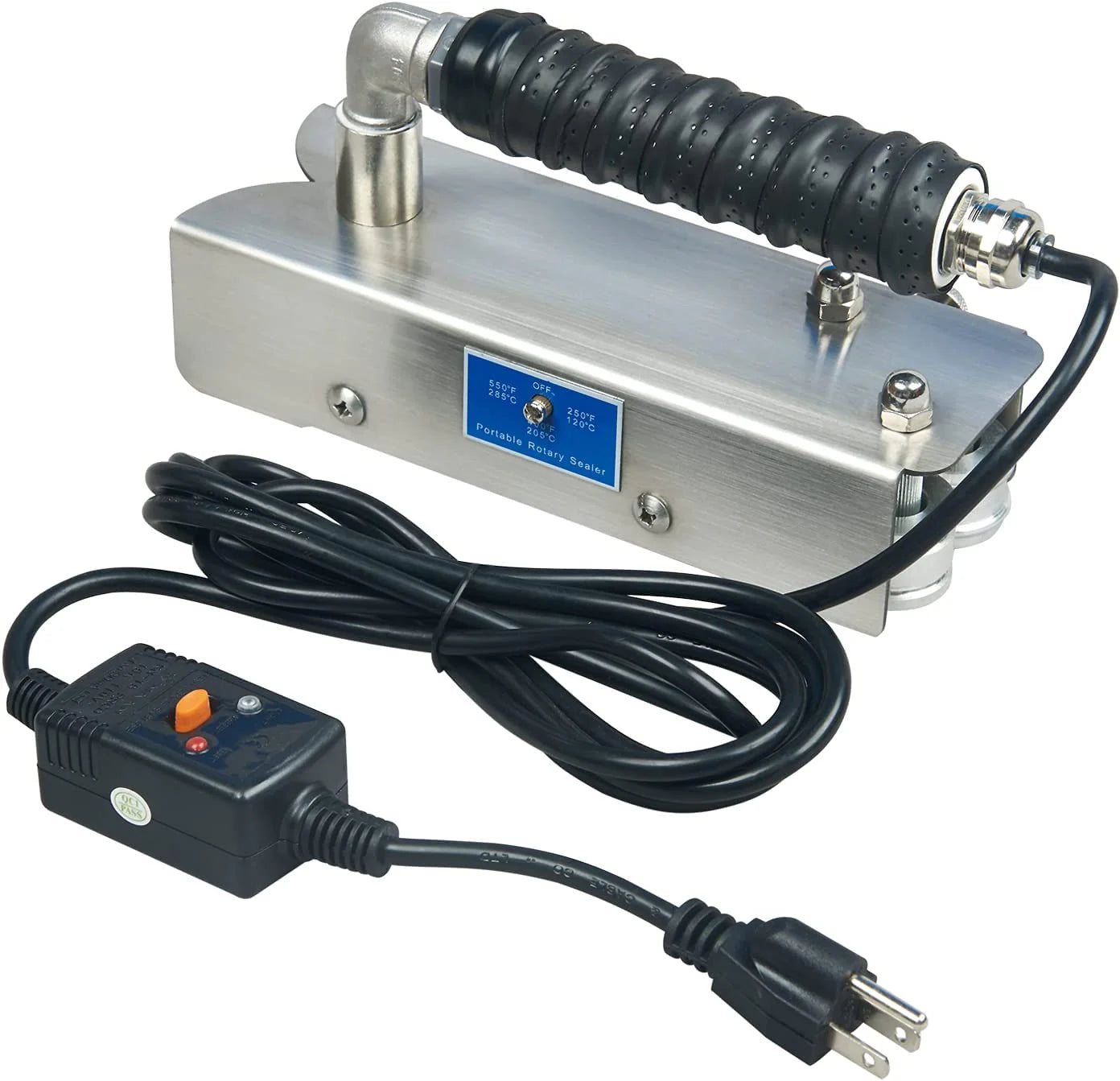 Continuous Hand Rotary Bag Sealer Model ROS-25 Stainless Steel Portable Directly-heated Hand Held Sealer