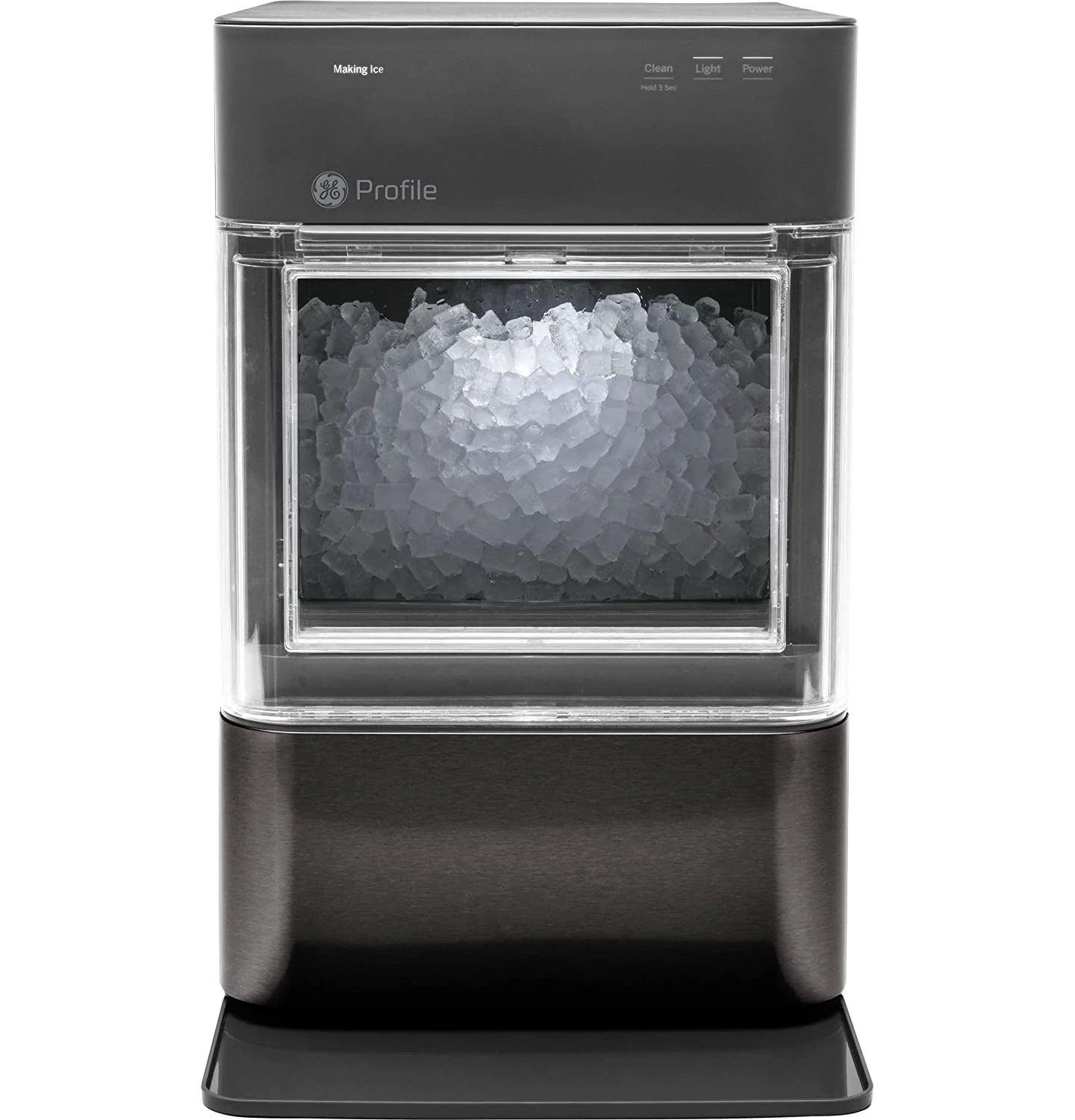 2.0 Countertop Nugget Ice Maker | Ice Machine with WiFi Connectivity | Smart Home Kitchen Essentials | Black Stainless