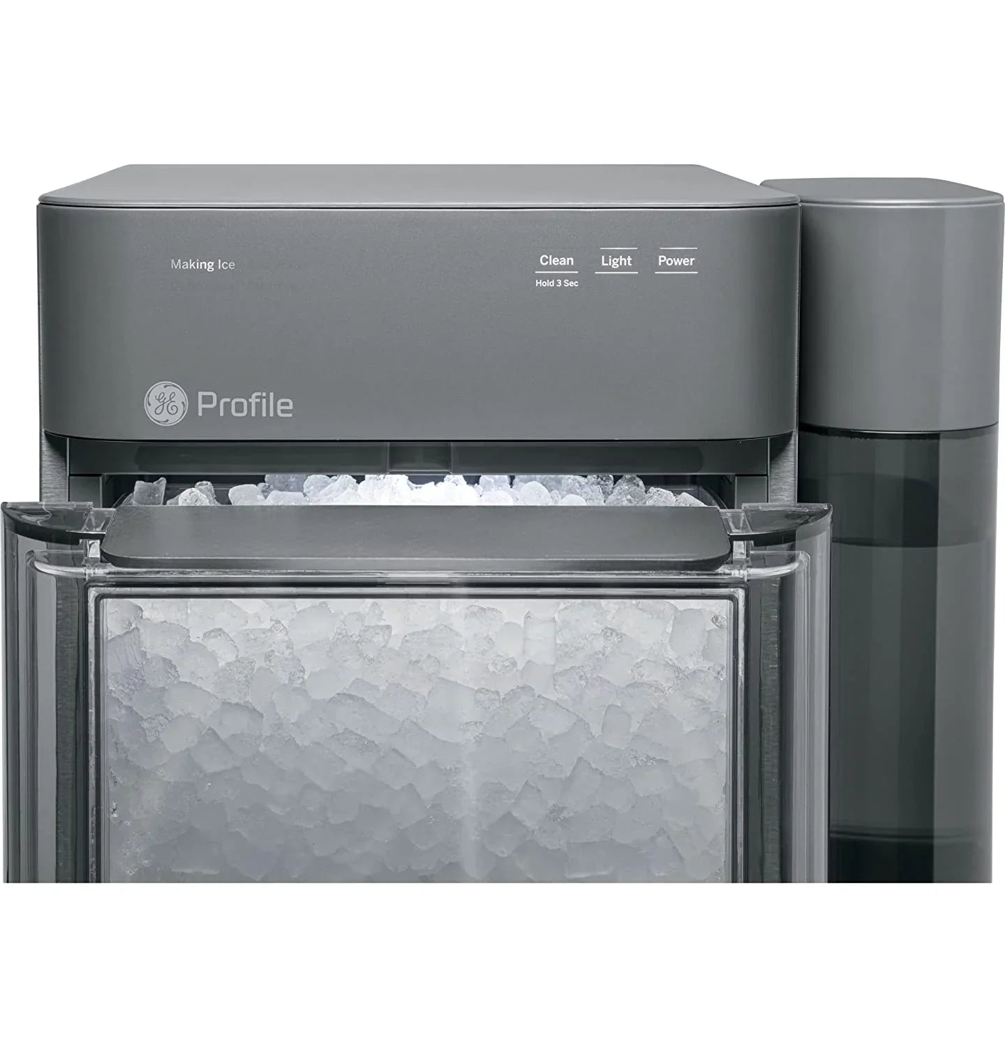 Countertop Nugget Ice Maker | Ice Machine with WiFi Connectivity | Smart Home Kitchen Essentials | Black Stainless