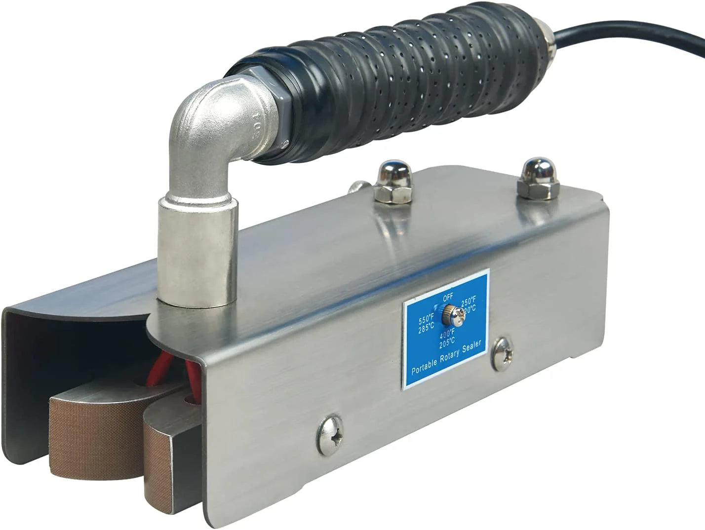 Continuous Hand Rotary Bag Sealer Model ROS-25 Stainless Steel Portable Directly-heated Hand Held Sealer