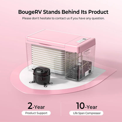 12 Volt Refrigerator 12V Car Fridge 23 Quart Portable Freezer Compressor Cooler 12/24V DC 110~240 Volt AC for Truck Van RV Camper SUV Travel Camping Road Trips Tailgating -7℉~50℉