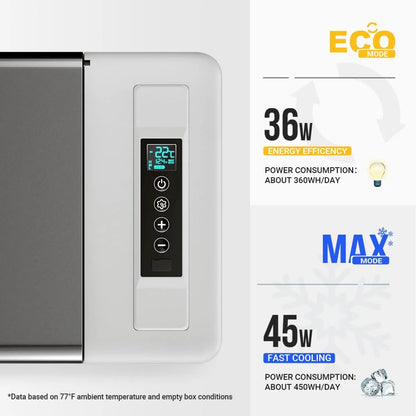 12 Volt Refrigerator 12V Car Fridge 23 Quart Portable Freezer Compressor Cooler 12/24V DC 110~240 Volt AC for Truck Van RV Camper SUV Travel Camping Road Trips Tailgating -7℉~50℉