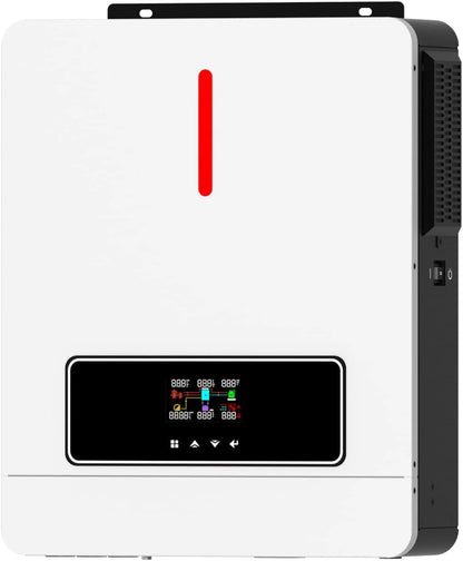 3600W Hybrid Pure Sine Wave Power Inverter with 120A MPPT Solar Charger .dc 24V to ac 110v 60HZ Solar Converter for Home,Car ＆Cabin