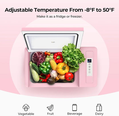 12 Volt Refrigerator 12V Car Fridge 23 Quart Portable Freezer Compressor Cooler 12/24V DC 110~240 Volt AC for Truck Van RV Camper SUV Travel Camping Road Trips Tailgating -7℉~50℉