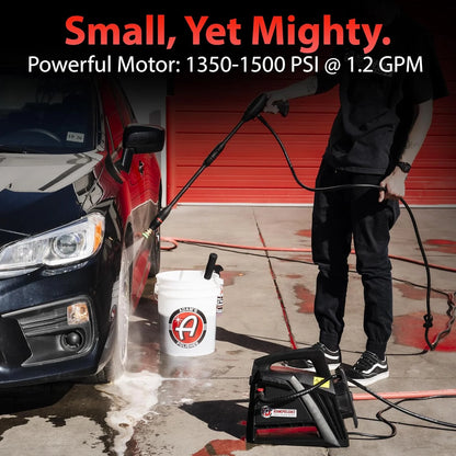 Electric Pressure Washer 2.0, Powerful 1.4 GPM 2000 PSI Car Pressure Washer Sprayer, Snub Nose & Tip Attachment, Use,Car Soap, Patio Boat RV Motorcycle Car Garage Deck.