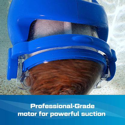 Cordless Pool Vacuum for Deep Cleaning & Strong Suction, Handheld Rechargeable Swimming Pool Cleaner for Inground and Above Ground Pools, Hoseless Pool Vac by