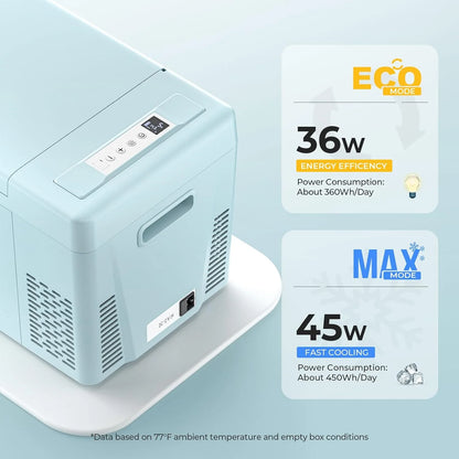 12 Volt Refrigerator 12V Car Fridge 23 Quart Portable Freezer Compressor Cooler 12/24V DC 110~240 Volt AC for Truck Van RV Camper SUV Travel Camping Road Trips Tailgating -7℉~50℉