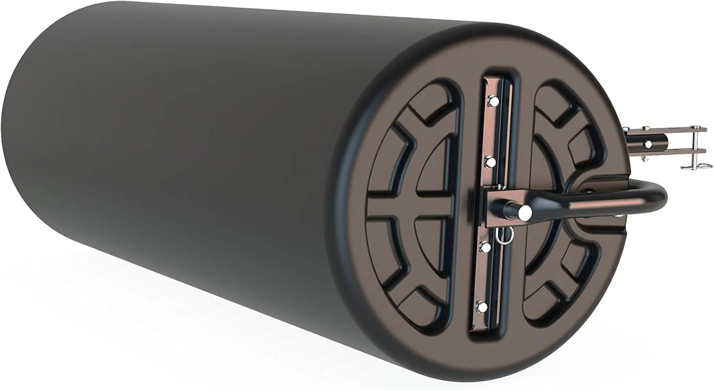18" x 48" Tow Behind Poly Lawn Roller 550 lbs Weight with Water, Poly Drum and Steel Frame, with Plug. Designed for Lawn and Garden Tractors