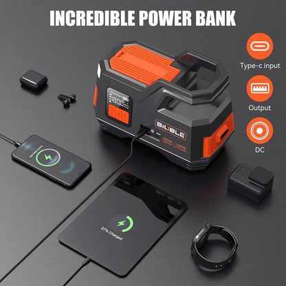 Car Jump Starter with Air Compressor, 4500A Peak 26800mAh 12V Auto with 150PSI Tire Inflator（up to All Gas or 10.0L Diesel Engine）