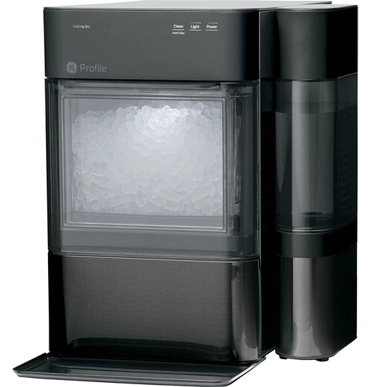 2.0 Countertop Nugget Ice Maker | Ice Machine with WiFi Connectivity | Smart Home Kitchen Essentials | Black Stainless