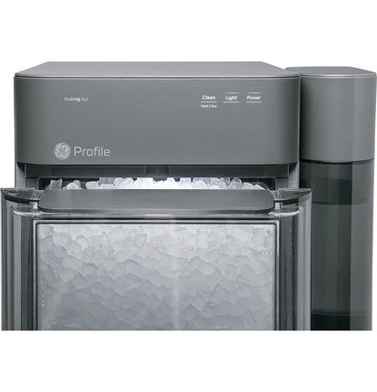 2.0 Countertop Nugget Ice Maker | Ice Machine with WiFi Connectivity | Smart Home Kitchen Essentials | Black Stainless