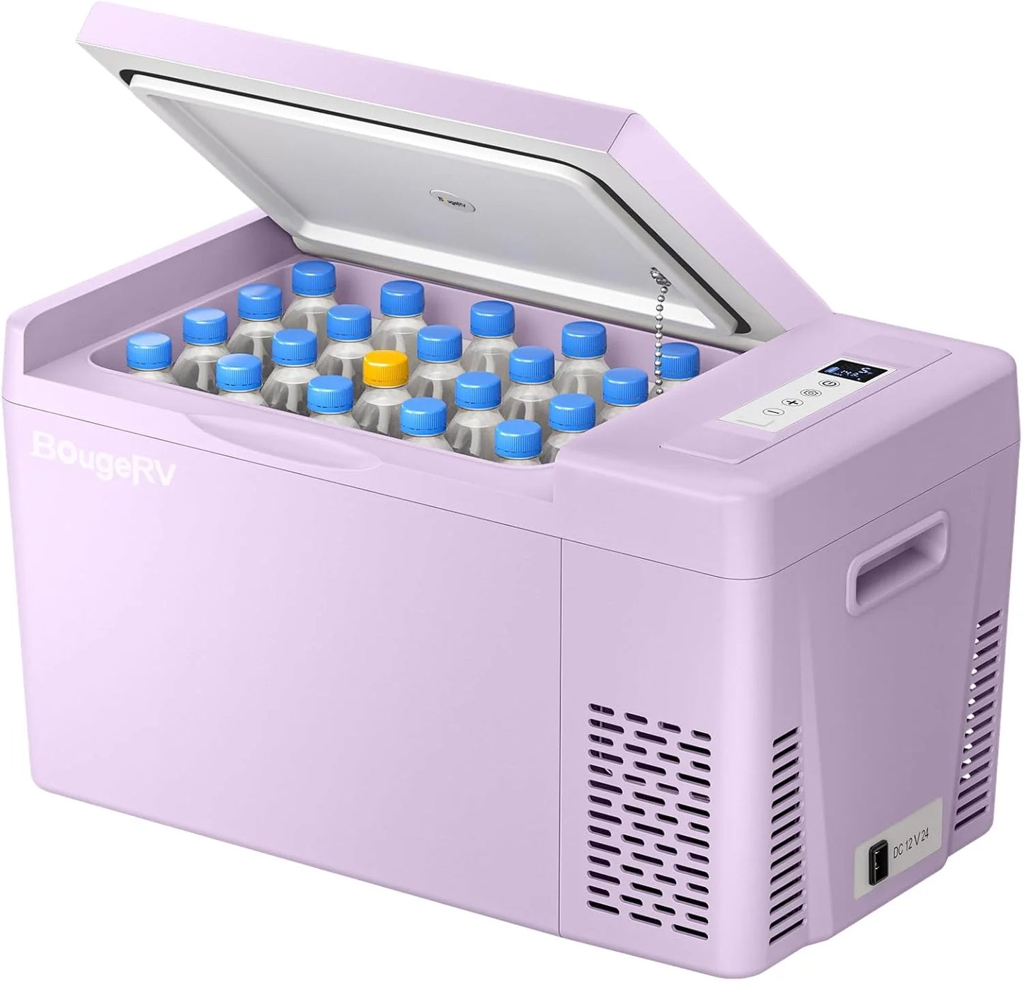 12 Volt Refrigerator 12V Car Fridge 23 Quart Portable Freezer Compressor Cooler 12/24V DC 110~240 Volt AC for Truck Van RV Camper SUV Travel Camping Road Trips Tailgating -7℉~50℉