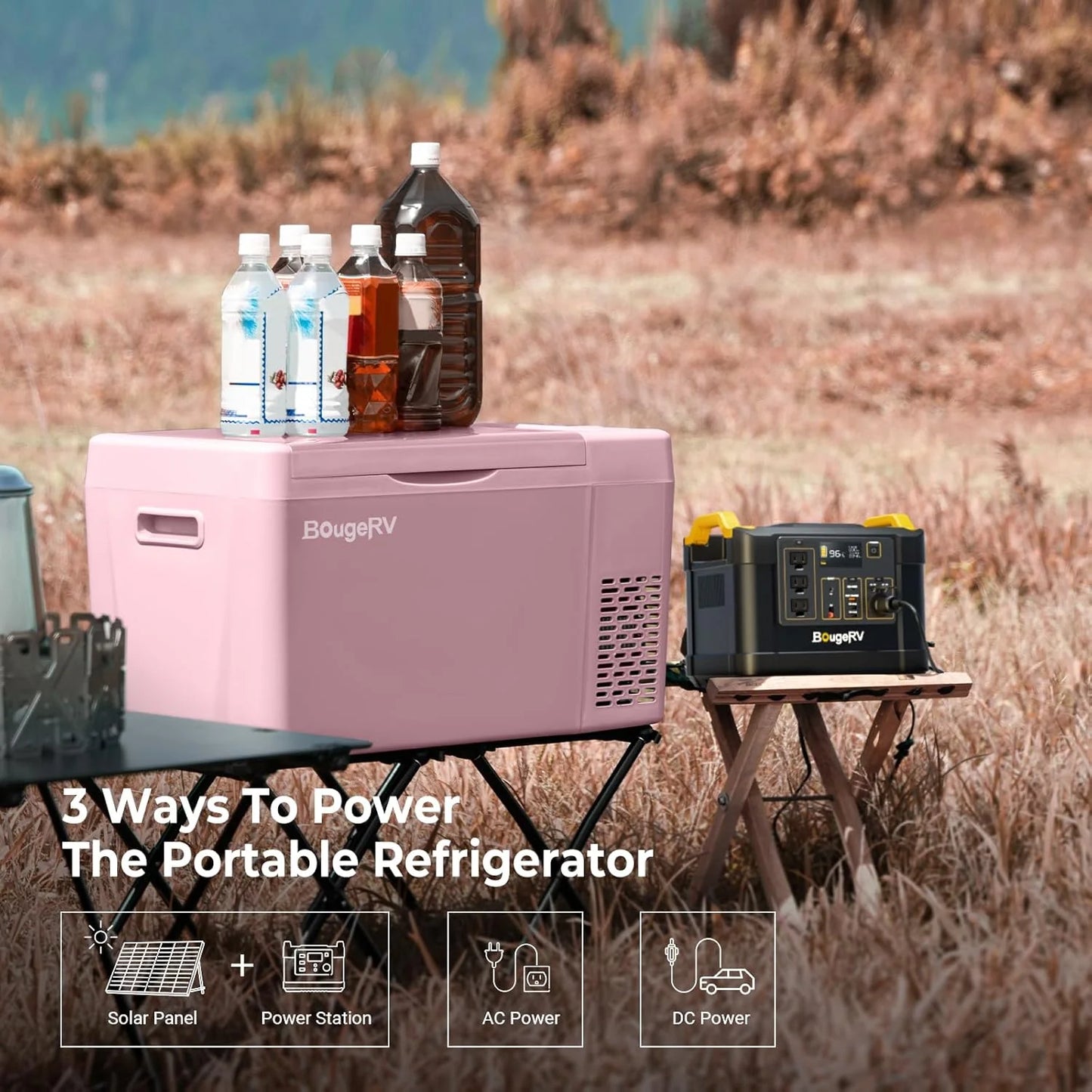 12 Volt Refrigerator 12V Car Fridge 23 Quart Portable Freezer Compressor Cooler 12/24V DC 110~240 Volt AC for Truck Van RV Camper SUV Travel Camping Road Trips Tailgating -7℉~50℉