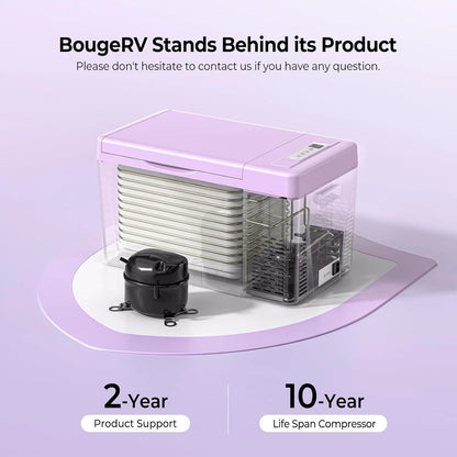 12 Volt Refrigerator 12V Car Fridge 23 Quart Portable Freezer Compressor Cooler 12/24V DC 110~240 Volt AC for Truck Van RV Camper SUV Travel Camping Road Trips Tailgating -7℉~50℉