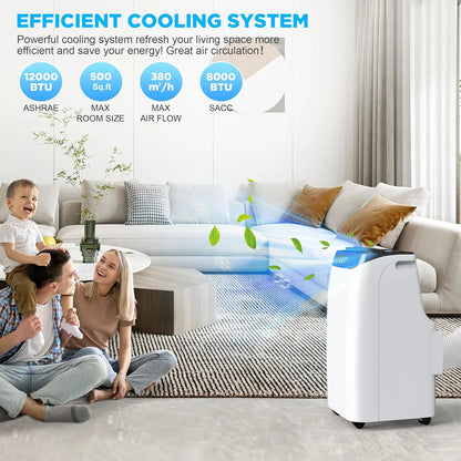 14000 BTU Portable Air Conditioners with Remote Control, 3-in-1 Free Standing Cooling AC Unit with Fan & Dehumidifier, Cools Room up to 700 sq.ft, Smart/Sleep Mode,3 Speed,Auto Swing,24H Timer