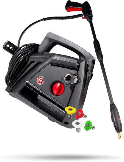 Electric Pressure Washer 2.0, Powerful 1.4 GPM 2000 PSI Car Pressure Washer Sprayer, Snub Nose & Tip Attachment, Use,Car Soap, Patio Boat RV Motorcycle Car Garage Deck.